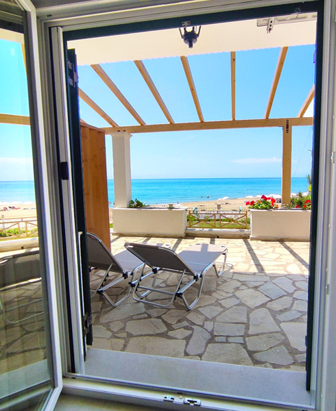 Apartment am Strand - Veranda