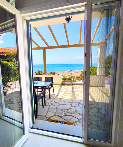 Apartment am Strand - Veranda